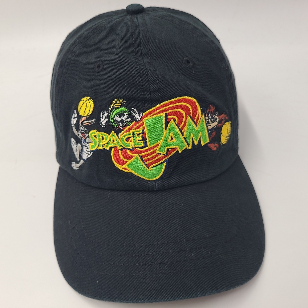 Space Jam Hat Strapback Black Looney Tunes Basketball Movie Casual Cotton Men